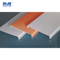 Deflector en U perforado de forma falsa para caminar a prueba de agua Tipos de paneles de estaño de aluminio triangulares para el techo suspendido