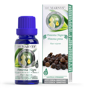 Marnys Olio Essenziale di Pepe Nero 10ml Puro Naturale Piper Nigrum - Product Image 1
