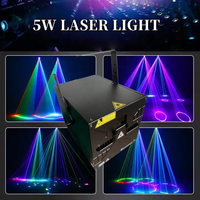 Dj Disco Night Club Bar 5W Laser Professional Disco Laser Light Full Color RGB ILDA Animation DJ Stage Light