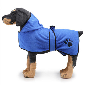 Adjustable Soft Fast Drying Super Absorbent <strong>Dog</strong> Bath Towel Pet <strong>Bathrobe</strong> for <strong>Dogs</strong> - Product Image 2