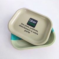 Plateau à roulettes magnétique 3D avec couvercle Vente en gros Nouveau design Accessoire pour fumeurs Ensemble de plateaux à tabac en métal personnalisés avec couvercle