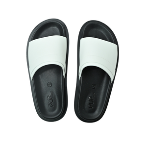 Sandales à enfiler personnalisées, fabriquées à la main en cuir de vache véritable, avec large bande, semelle épaisse et amortissante, légères, unisexes, tendance mode été - Product Image 1