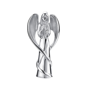 Dewi malaikat sayap Tempat abu Stainless Steel Memorial kremasi guci sudut kalung kenang-kenangan Tuhan liontin liontin gaya Barat - Product Image 6
