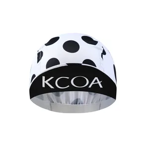Vente en gros de chapeau de vélo respirant OEM, casquette de <span class=keywords><strong>cyclisme</strong></span> personnalisée Coolmax imprimée par sublimation - Product Image 1