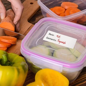 Durable Food Grade <strong>Labels</strong> - <strong>Water</strong>/Oil Proof <strong>Adhesive</strong> <strong>for</strong> Long-Term Freezer &amp; Fridge Storage