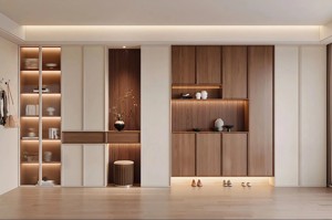 Mobile Porta Vini in Stile Cinese Antico in Rovere Ecologico, Personalizzabile, Capacità 120 Bottiglie, per Arredamento Casa e Appartamento - Product Image 2