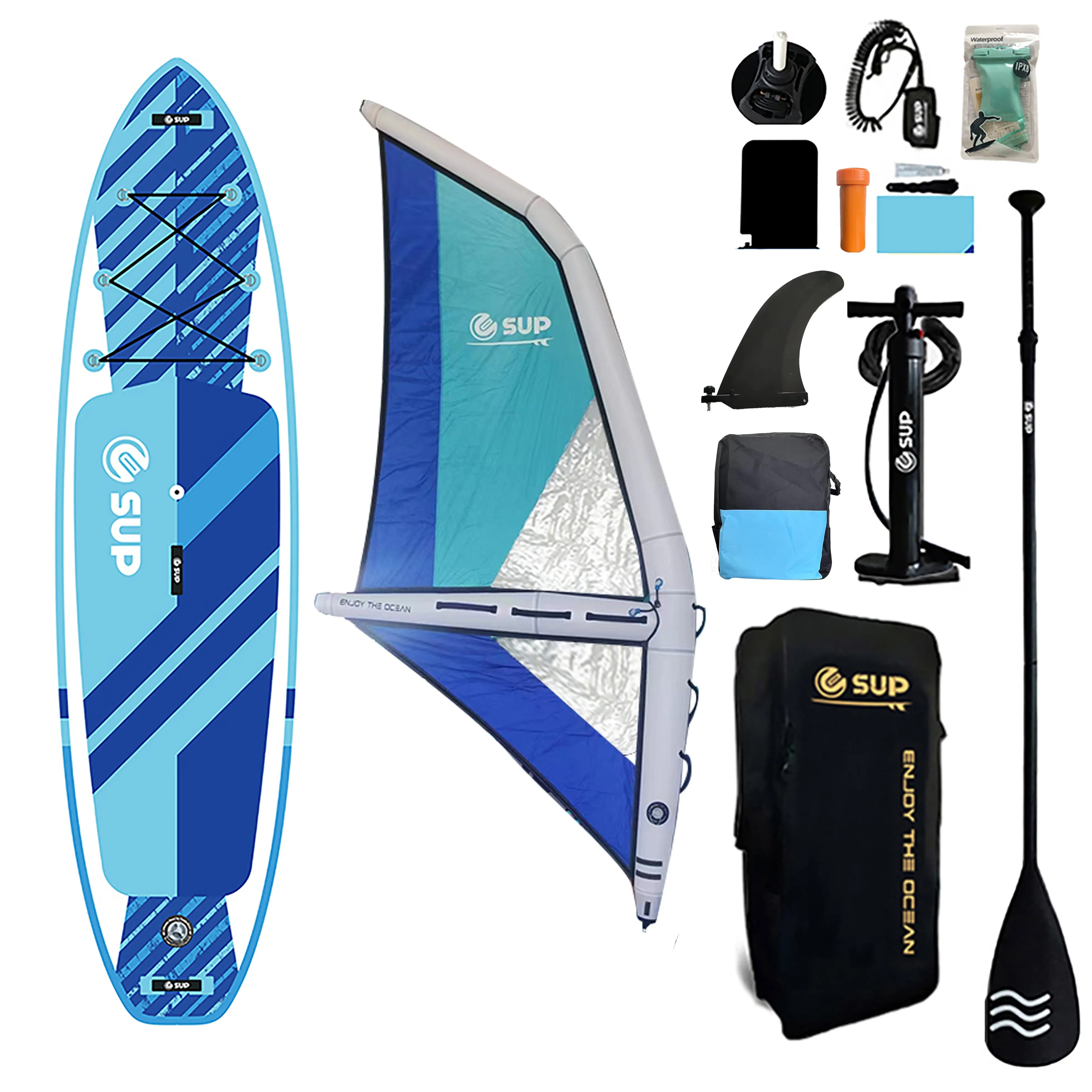 E SUP Hard Sup Stand Up vela inflable viento surf paddle surf Tabla de windsurf inflable windsurf vela de windsurf