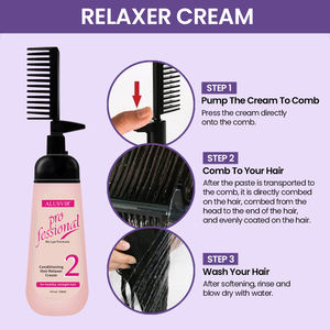 निजी लेबल अफ्रीकी महिलाओं को किसी भी तरह के बालों को सीधा करने वाले उत्पादों को बालों के लिए बालों को धोने वाला क्रीम शैम्पू कंडीशनर सेट - Product Image 3