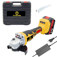 Meuleuse d'angle électrique sans fil AG64 20V avec interrupteur à gâchette, pour usage industriel/DIY, batterie au lithium, sans balais, pour meulage et polissage