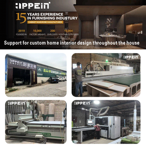 Ensemble de meubles de cuisine modernes en U blancs sur mesure 2026 avec îlot central en pierre frittée et évier, fabriqué en Chine - Product Image 5