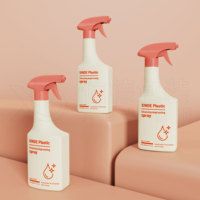 Bouteille pulvérisatrice en plastique HDPE de 500 ml avec déclencheur, personnalisable avec impression couleur, pour le nettoyage domestique, des fenêtres, des cuisines et des voitures, par XINDE