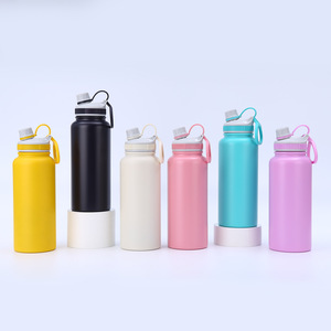 ขวดน้ำไร้สาร BPA เก็บความเย็นขนาด32ออนซ์พร้อมฝาปิดสำหรับเล่นกีฬาของขวัญคริสต์มาส - Product Image 3