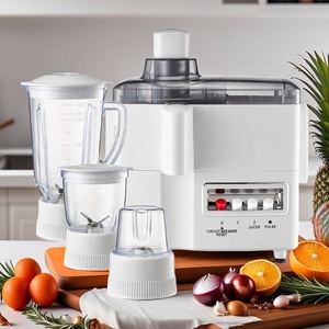 Robot Culinaire Électrique 4-en-1 : Presse-Agrumes, Hachoir à Viande, Mixeur, Broyeur d'Épices en Acier Inoxydable, Conception Étanche pour Smoothies - Product Image 1