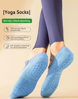Chaussettes basses en tricot pour femmes, invisibles, antidérapantes, avec logo personnalisé, en coton, compression, pour barre, trampoline, pilates, yoga