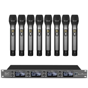 Biner d28plus chuyên nghiệp tiếng ồn hủy bỏ 8 kênh UHF không dây cầm tay <span class=keywords><strong>Microphone</strong></span> hệ thống cho buổi hòa nhạc Mic - Product Image 1