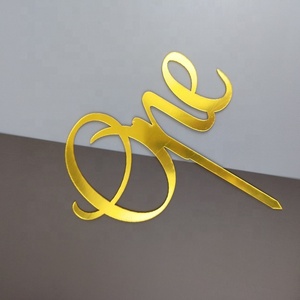 Cake Topper in legno acrilico con un numero di compleanno scritto a mano per <span class=keywords><strong>decorazioni</strong></span> per torte per bambini - Product Image 2