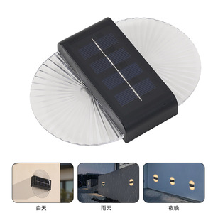 Lampe murale solaire à LED pour extérieur, étanche, pour jardin, cour et décoration de la maison - Product Image 1