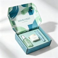 Boîte en carton kraft personnalisée avec logo pour emballage cosmétique et soins de la peau, boîte d'expédition en carton ondulé pour envoi postal