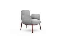 Fauteuil d'appoint de luxe au design moderne KOHO, canapé en tissu rembourré pour salon, restaurants, café