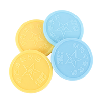 Jetons ronds en plastique avec logo en relief personnalisé