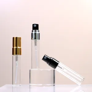 Perfume Atomizer Refill Spray Bottle 5ml Portable Mini Clear Glass Vial