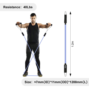 11pcs Resistance Bands Set Latex Elastic Loop Bands with Carry Bag for Strength Training - Product Image 4