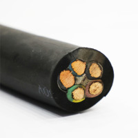 Kabel karet listrik tingkat luar ruangan beruntai 300V 600V 225 kaki 6 4 8 4 10 4 12 4 14 4 14/3 AWG