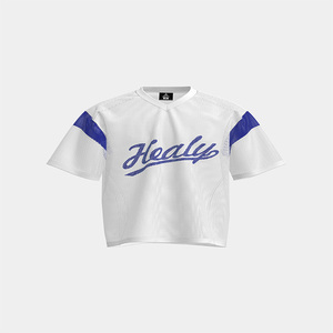 HEALY Fabricant de t-shirts en polyester Dry Fit à sublimation, t-shirts de football personnalisés à col en V pour hommes - Product Image 1