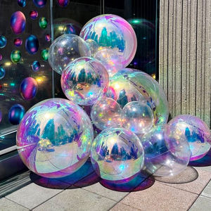 Decoración Navideña Inflable de PVC, Modelo <span class=keywords><strong>Gigante</strong></span>, Globo Brillante, <span class=keywords><strong>Esfera</strong></span> Inflable de Espejo, <span class=keywords><strong>Esfera</strong></span> Grande para Fiesta de Navidad - Product Image 3