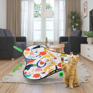 Mainan kucing kartun isi ulang interaktif bulu tersembunyi bergerak <span class=keywords><strong>Mouse</strong></span> asli berdecit sentuh latihan bantuan kecemasan diaktifkan - Product Image 6