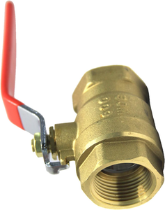 4" Brass Ball NPT Threaded Ends PTFE <b>Sealing</b> OEM Manual High High Temperature Water C-Way - Product Image 2
