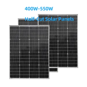 Solar Panels Flexible 500w 650wp 700wp 700 W Pv Panels Home Mono Half Cell Solar Monocrystalline Panels