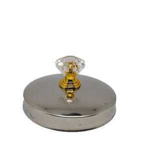 Small Diamond Acrylic <b>Cabinet</b> <b>Knobs</b> Transparent <b>Gold</b> Base Drawer Handle Household Accessories - Product Image 5