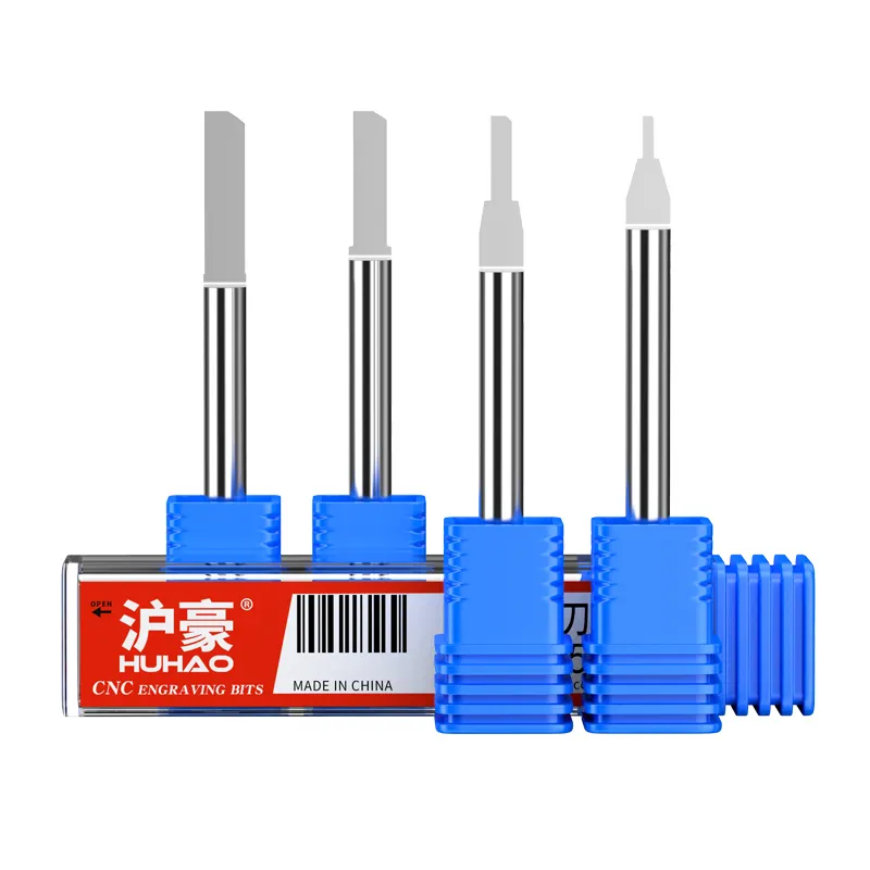 HUHAO3.175mm columna afilada y resistente al desgaste CNC fresa broca ranura de brocas de perforación enrutador 2128