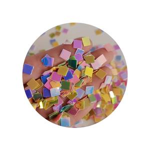 * * 5 شكل مربع حلويات ترتر لامع لصنع القصاصات بطاقات مانيكير الأظافر حفل زفاف عيد ميلاد - Product Image 1