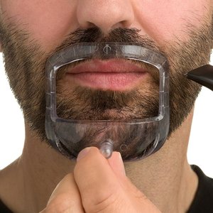 Ensemble de 5 tailles de modèle de rasage de <span class=keywords><strong>barbe</strong></span> française <span class=keywords><strong>ou</strong></span> de <span class=keywords><strong>bouc</strong></span> I Outil de coupe de <span class=keywords><strong>barbe</strong></span> I Shave Goatee Shaper - Product Image 2