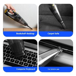 مكنسة كهربائية لاسلكية محمولة صغيرة عالية القوة للاستخدام الرطب والجاف في السيارة مع قوة شفط عالية - Product Image 5