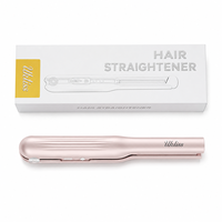 Lisseur de cheveux sans fil UKLISS avec charge Type C, céramique, contrôle de température multi-niveaux, affichage LED, protection contre la surchauffe, idéal pour les hôtels