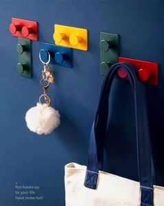 4 Piece Plastic Multifunctional Foldable Wall-Mounted Self-Adhesive Coat/Clothing Organizer Key Holder Strong Loading <b>Wardrobe</b> - Product Image 1