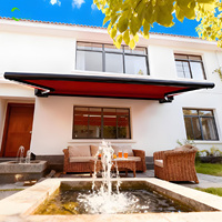 Auvent motorisé intelligent de luxe, pergola rétractable, toit en aluminium, protection solaire extérieure pour terrasse