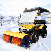 Livraison Gratuite Souffleuse à Neige Motorisée Lutong 25HP 460kg avec Grande Roue, Brosse à Rouleaux et Engrenage, Pelle à Neige Automatique