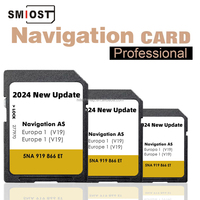 Kartu Memori Navigasi Satelit Android SMIOST Mib 2 32GB Sebagai V19 GPS Navi, Kartu Memori CID Peta Eropa untuk VW, Bahan Plastik