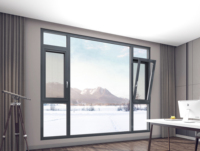 Ventana Oscilobatiente de Aluminio con Drenaje Oculto, Diseño Personalizado, Gran Venta para Villas, Estilo Moderno