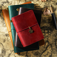 Agenda de voyage TN en cuir véritable de vachette, fait main, créatif, en cuir Crazy Horse de première qualité, carnet rétro durable