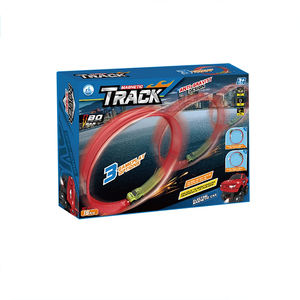 لعبة سيارة مسار مغناطيسي 60 + 3 سنوات من العمر لعبة سباق - Product Image 4
