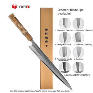 Professionale giapponese Sashimi Sushi <span class=keywords><strong>pesce</strong></span> coltello da cucina filettatura manico personalizzato ad alto tenore di carbonio Pro <span class=keywords><strong>coltelli</strong></span> fatti a mano <span class=keywords><strong>per</strong></span> Chef - Product Image 4