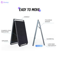 Affiche numérique étanche extérieure IP55 batterie solaire haute luminosité Lcd panneau publicitaire vertical écran Lcd mobile