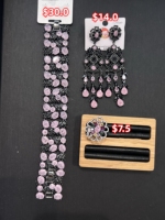 TIANSHE Luxuriöses Überdimensioniertes Armband, Ohrringe und Ring Set mit 5A Zirkonia, Echtvergoldet