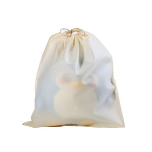 Sac à cordon non tissé avec logo personnalisé Sac à provisions de rangement de la poussière à fermeture de taille - Product Image 6