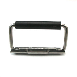 Stainless Steel 304 Rectangle Handle With Rubber Sleeve <b>Spring</b> Surface Mounted Folding Cabinet <b>Door</b> Handle Industrial Design - Product Image 4
